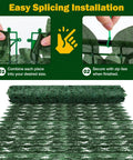 Artificial Ivy Privacy Fence Screen 120 Inch Long By 40 Inch Wide For Patio Balcony Garden And Backyard Vibe Decor Realistic Faux Ivy Greenery Backdrop Panels installation.