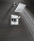 Dryden 14 Series Shower Trim Kit With Single Spray Touch Clean Head Chrome Finish T14251 Valve Not Included in use