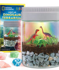 Light Up Dino Terrarium Science Kit For Kids With Multicolor LED Light And Eight Settings, Build A Colorful Mini Dino World, Decorate With Figurines, Rocks, And Stickers, Plant Seeds, Watch It Grow And Glow.