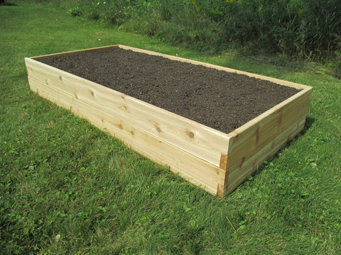 Premium Cedar Raised Garden Bed 3 Ft By 6 Ft By 11 In Tool Free Assembly Rot Resistant Western Red Cedar Made From North American Wood