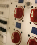 Blue Sea Systems red on/off battery isolator switch with locking key, 6006 m-Series, panel-mounted