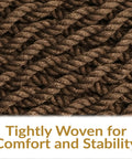 Close-up of tightly woven polyester rope for Outdoor Hammock Chair Swing for Reading and Chilling, Caribbean XL Mocha