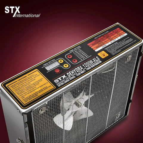 Huge Commercial Food Dehydrator Built Solid With Stainless Steel Trays And Advanced Digital Controls For Drool Worthy Homemade Jerky And Fresh Fruit Snacks You Will Absolutely Devour, featuring digital controls and fan.