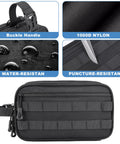 Rugged Men's Toiletry Bag For Travel And Gym Tactical Inspired Grooming Organizer with water-resistant 1000D nylon, heavy-duty zippers.