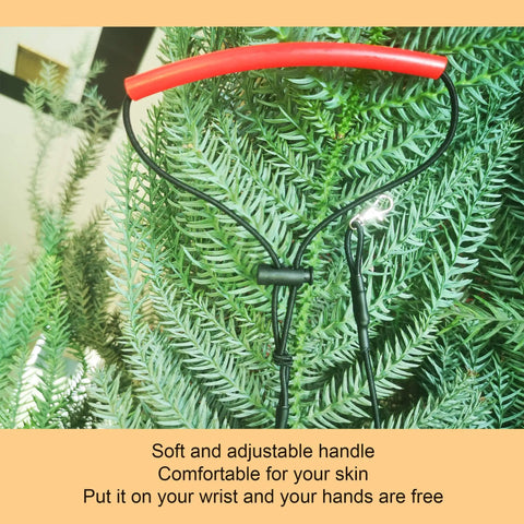 Adjustable Bird Harness With 80 Inch Leash For Parrots And Cockatiels, training rope shown against greenery background