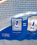 Image showing a pack of heavy duty reusable cloths for home and auto cleaning, super absorbent multipurpose wipes, color may vary, 3 count.