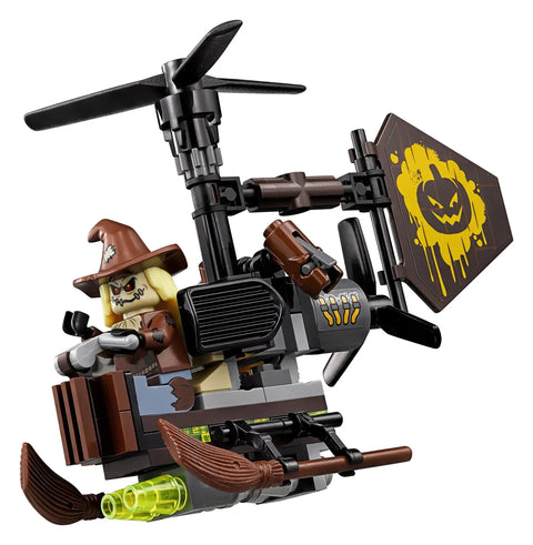 Batman Movie Scarecrow Fearful Face Off 70913 Building Kit Scarecrow gyro-copter with Halloween detail and rotor blades