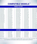 Model compatibility list for Ultra Durable Ice Maker Auger Replacement For GE Hotpoint Refrigerators Fits WR17X11705.