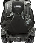 Front view of Travel Ready Lightweight Back Inflation Scuba BCD Patrol For Divers, Dorsal Volume BCD With Unisex Harness, Ultra Flexible and Packable