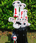 Center Shaft Mallet Putter Head Cover With Hockey Mask Style And Strong Magnetic Closure, Durable Golf Club Protection For Mallet Putters