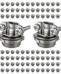 Beefy Zinc Alloy Half Inch Clamp Type Cable Connectors For NM Cables Wires Metal Conduit Electrical Boxes And Panels 100 Pack