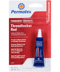 Red Permanent Strength Threadlocker For Fasteners 3/8 Inch To 1 Inch Pack Of 12 6 Ml Tubes, Ultra Strong Bond That Withstands Vibration, Shock, And Harsh Chemicals, Ideal For Extreme Conditions, Localized Heating May Be Required To Split Parts