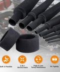 Heat Shrink Braided Sleeving For Wires And Cables Three Eighths Inch By Fifteen Feet High Temperature Rugged Automotive Grade Protection Tough Durable Insulation Temperature Range Minus Thirty One To Two Hundred Eighty Four Fahrenheit black braided sleeve for wiring