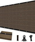 90 Percent UV Block Shade Cloth For Pergola With Grommets 8 By 10 Feet Privacy Screen For Outdoor Patio Hangout Garden Mocha