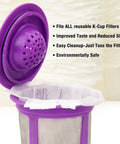 Reusable pod with K Cup Disposable Paper Filters 100 Pack That Fits All Reusable Coffee Pods Compostable And Biodegradable Coffee Filters