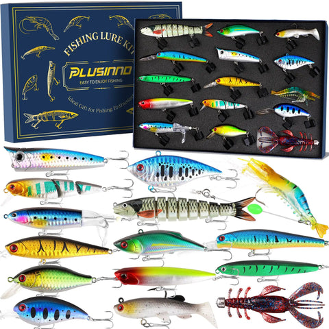 Action Packed Bass Fishing Lures Kit With Tackle Box For Freshwater And Saltwater Use Realistic Color Patterns And Proven Action Versatile Bait Set