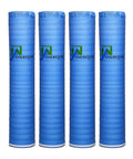 Top Shelf Blue Flooring Underlayment Padding 800 Square Feet 1.5 Mm Thick Heavy Duty Foam rolls stacked for easy use.