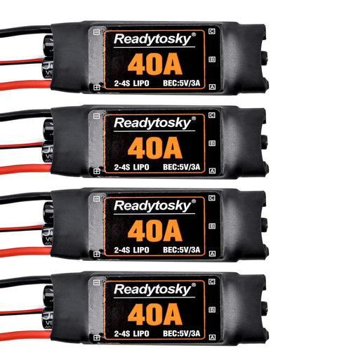 Image of 4-pack 2-4S 40A Brushless ESC With 5V 3A BEC For F450 S500 ZD550 RC Helicopter Quad Copter showcasing compact design