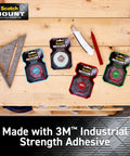 Outdoor Mounting Tape Two Roll Pack 1 Inch By 60 Inch Each Holds Up To 15 Lbs With Quick Bond On Contact displayed on wood table.