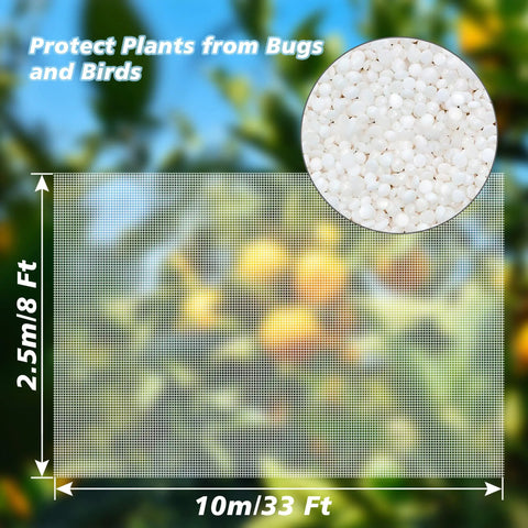 Ultra Fine Garden Netting For Insects And Birds Keeps Bugs And Critters Out While Letting Air Light And Water In Large 4x25 Ft Mesh