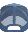 Chill Light Blue Machinist Trucker Hat With CNC Vise Gauge Square Design Adjustable mesh back with structured foam for comfort.
