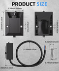 Beefy 12V 30A Waterproof Toggle Switch With 2ft Wire SPST On Off Latching Rocker 2 Pin Design For Marine RV Boat Electrical Systems Built Tough In Wet Conditions, 2.28in view
