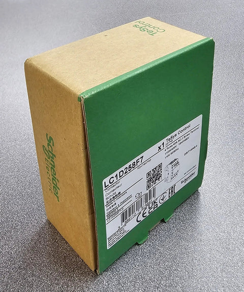 Box containing 4 Pole AC Contactor With 40A Rating And 110V Coil, 2 Normally Open And 2 Normally Closed Contacts, TeSys D Style