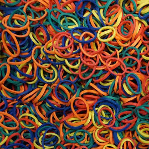 Dope Half Inch Rainbow Mix Small Rubber Bands For Hair Pack 500 Count Mini Elastic Holders With Lockdown Grip Zero Slide Design To Snag Your Braids Ponytails And Twists Securely All Day Long Reclosable Case Made In Usa