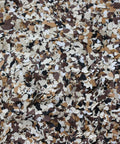 Canyon brown and ivory decorative flakes for Top Shelf 15 Gallon Epoxy Floor Coating Kit for concrete surfaces.