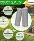 Dang Tough Quarter Inch Hardware Cloth Roll Made From Genuine 304 Stainless Steel Featuring Ultra Tight 23 Gauge Welded Mesh for critter blocking.