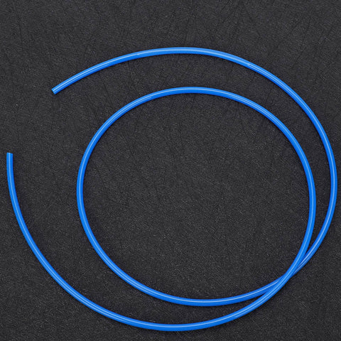 Hella Flexible TPU Pneumatic Hose 5 Meters Long Workhorse Grade High Pressure Kink Free Air Compressor Tubing For Power Tools And Garage Crew Real Deal 16X13 Mm, two blue tubes on black background.