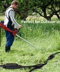 1 To 2 Power Cord Splitter Cable 10 Ft 3 Prong To 2 Prong Extension Cord Outlet Saver Y Splitter Male To Female UL Certified SJTW 16 Gauge 13A 125V Black used for outdoor yard work