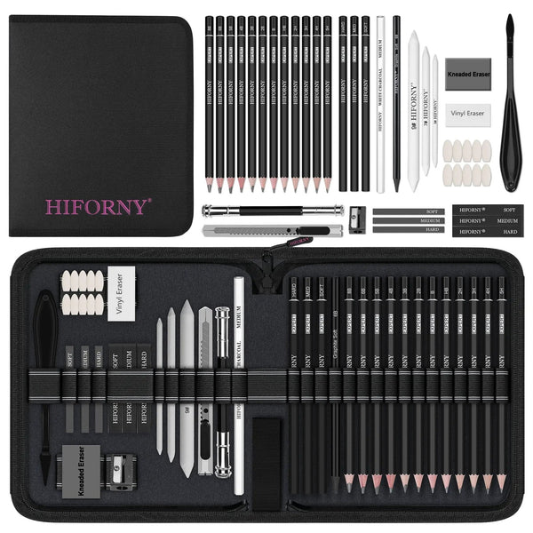 All In One 42 Piece Drawing Set, Travel Ready ✓
