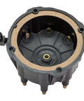 Interior view of Marine Distributor Cap Kit for Marinized V8 GM Engines with Thunderbolt IV and V HEI ignition, brass inserts visible