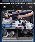One Man Brake Bleeder Kit With 1L Catch Bottle For Flushing Brakes And Clutch System, Manual Power Bleeder Pump in use