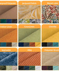 Fabric options for Custom Bench Cushion For Indoor And Outdoor Furniture, Built To Fit Any Shape Or Size, High Density Foam