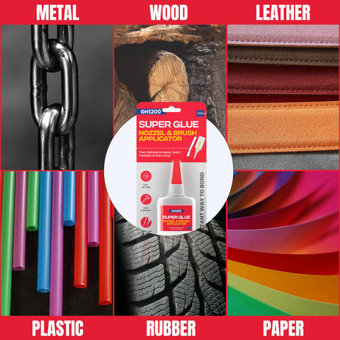 2 In 1 Brush On Super Glue With Nozzle, Mess Free, Never Dries Out, 3000 CPS CA Glue, Clear And Stain Free, Instant Bond For Plastic, Rubber And More