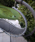 Heavy Duty Replacement Fabric For Hammock Chair 88 By 27 Inches With Carabiners, 600D Oxford, UV Resistant And Waterproof installed outdoors