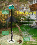 19 Inch Metal Squirrel Baffle For Bird Feeder Poles And Shepherds Hook Heavy Duty Outdoor Guard Chew Proof And Rust Resistant.