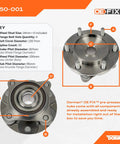 Front PrePressed Hub Assembly For Select Lexus And Toyota Models OE Fix Plug And Play Ready To Install Out Of The Box Includes All Bearings And Components Saves You Time And Hassle No Shop Press Needed, detailed assembly diagram.