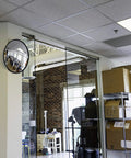 Indoor Acrylic Convex Mirror 18 Inch Round With 160 Degree Wide Angle For Maximum Visibility And Safety in office