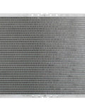 Complete Engine Radiator With Bolt On Fit For Maximum Cooling Efficiency And Straight Swap Installation, showing a flat front view with metal fins.