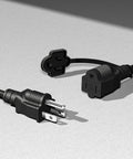 Long Reach 200ft Heavy Duty Extension Cord 16 AWG 3 Prong SJTW Power Cable NEMA 5 15P To NEMA 5 15R connector detail