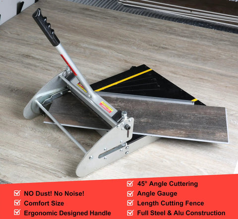 13 Inch 360 Degree Vinyl Floor Cutter For VCT LVT PVC Rubber Floors And Vinyl Plank, Pro Grade Cutting Tool With Adjustable Blade Height