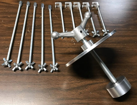 Ring Puller With Swivel Head For 3, 4 And 5 Blade Aircraft Propellers, 7 Inch Diameter, Pro Grade Aviation Tool on wooden table