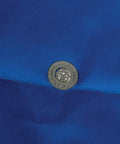 Close-up of blue fabric detail on Oversize Camping Chair With Cup Holder And Side Pocket, Water-Resistant XL Seat, Supports Up To 600 Lbs, 24 Inch