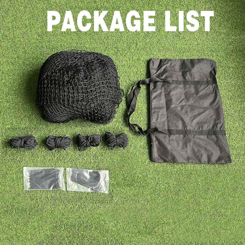 Golf Batting Cage Netting 10x10x10 Ft Practice Net For Backyard Indoor Outdoor With Tie Ropes Fray Resistant Knotless Design
