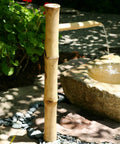 Epic 36 Inch Bamboo Fountain With Pump For In Ground Disappearing Water Features Outdoor Garden Waterfall For Ponds And Buried Basins