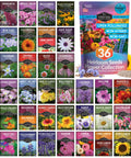 36 Pack Flower Seeds Garden Kit With Heirloom Non GMO Seed Starter Pack Varieties for colorful blooms and pollinator gardens