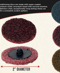 Beast Mode 46 Piece 2 Inch Sanding Discs Variety Pack Coarse disc with quick change backing pad